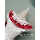 Twin Bears Take A Bite Of Cake White&Red JSK and Salopette(2nd Pre-Order/Full Payment Without Shipping)